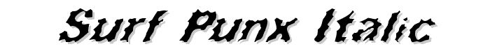 Surf Punx Italic font